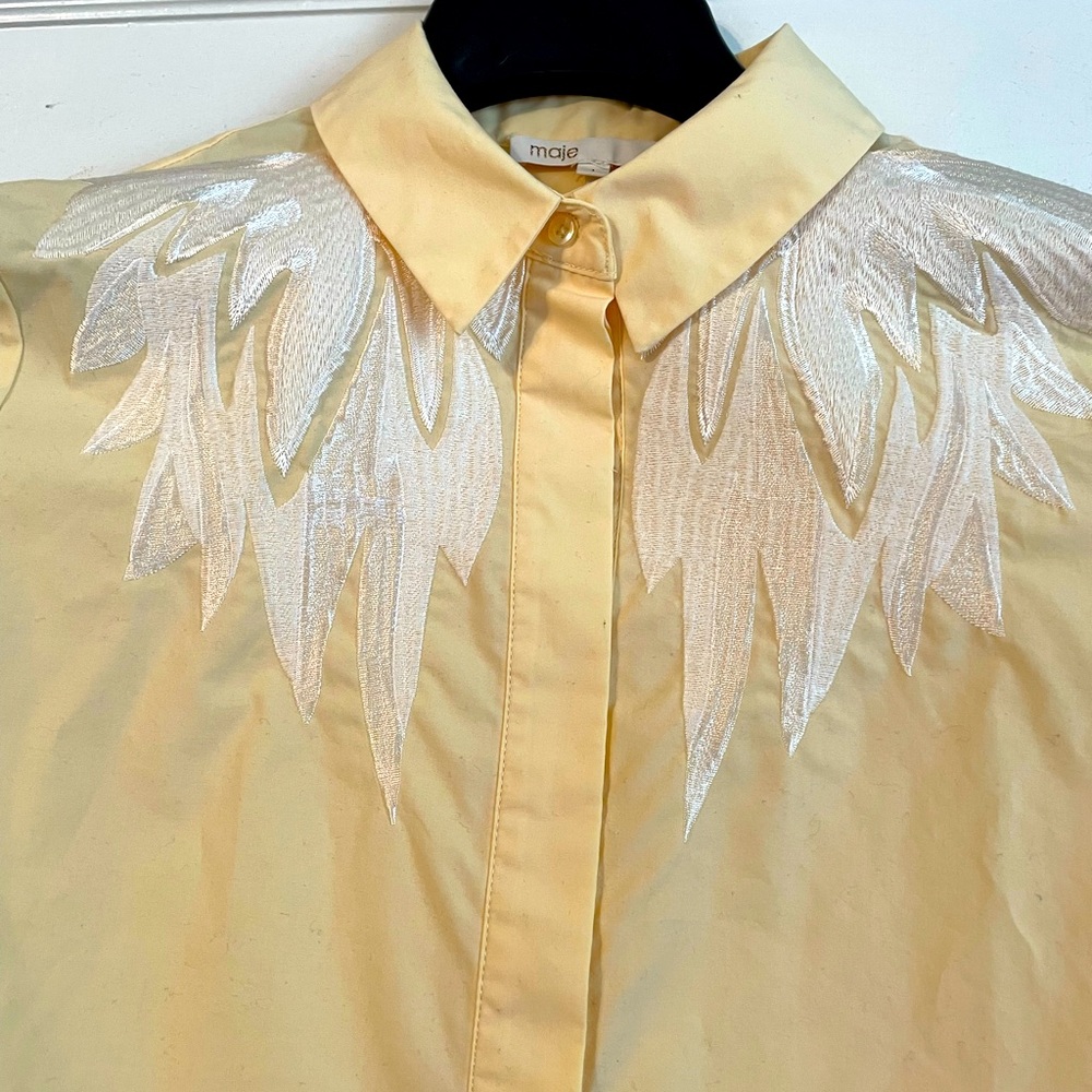 Yellow Maje Button Down